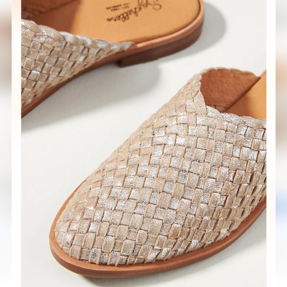 Seychelles Places To Go Free People Woven Golden Tan  Mules - Picture 3 of 12
